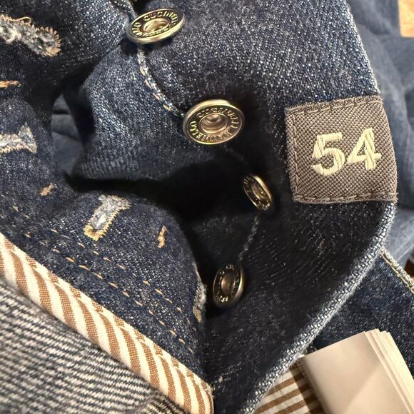 Brunello Cucinelli Men's Designer Made in Italy Blue Denim 100% Cotton Jeans - Picture 7 of 8